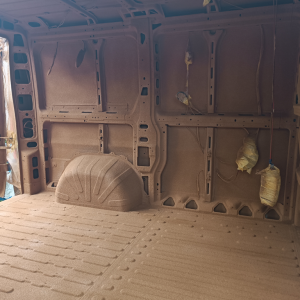 Kit de liège projeté 3 couches au m2 pour bateau, fourgon, container