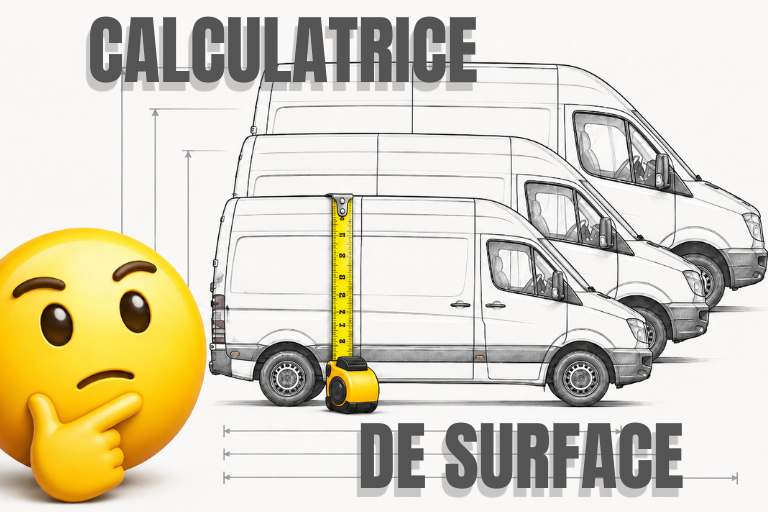 Calculateur de surface à isoler pour van aménagé